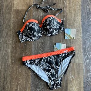 Lascana Sunseeker bikini top 36b and bottoms size 6 womens